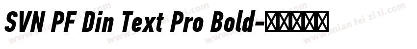 SVN PF Din Text Pro Bold字体转换